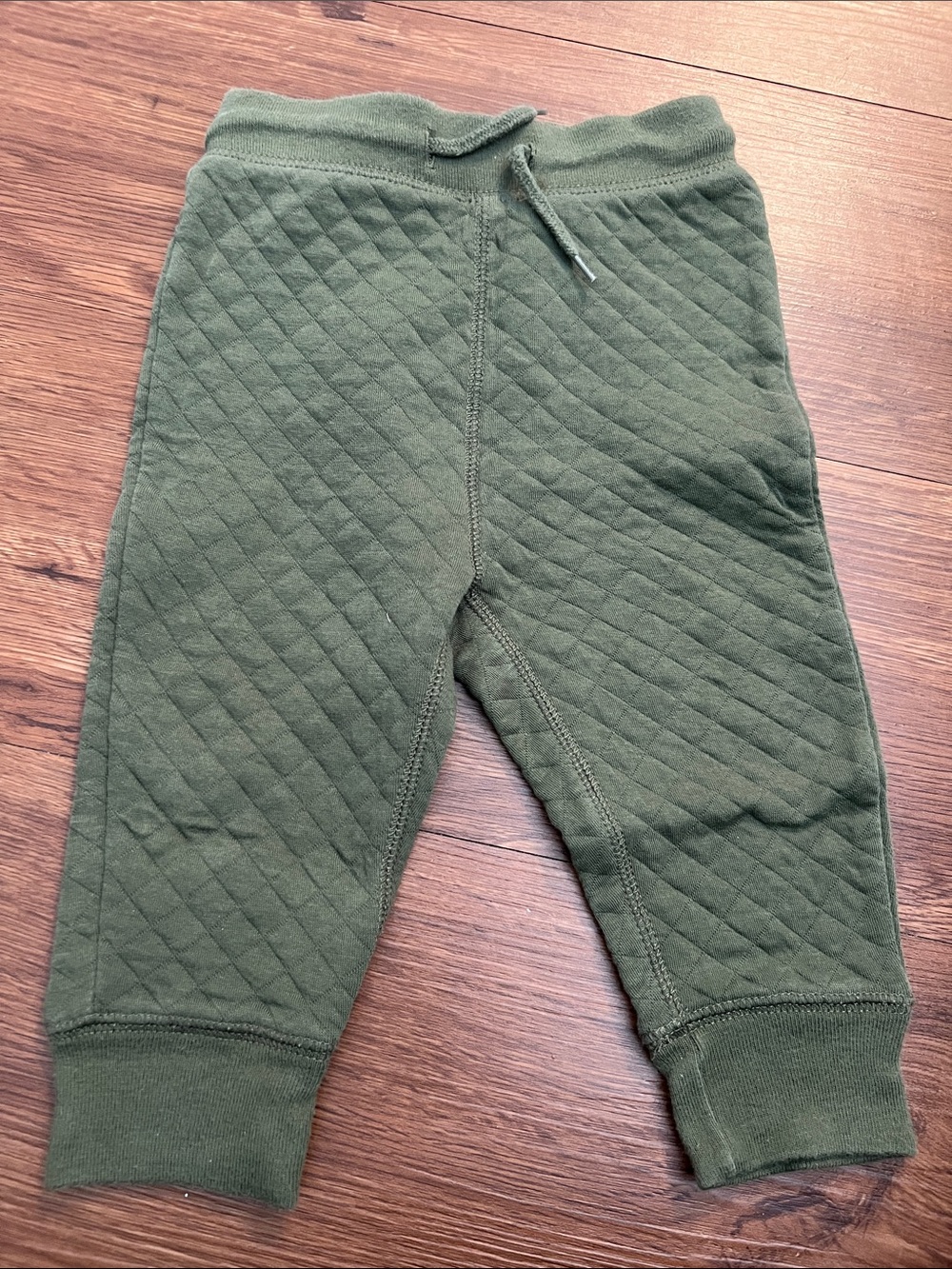 GAP Olive Quilted Kids Joggers